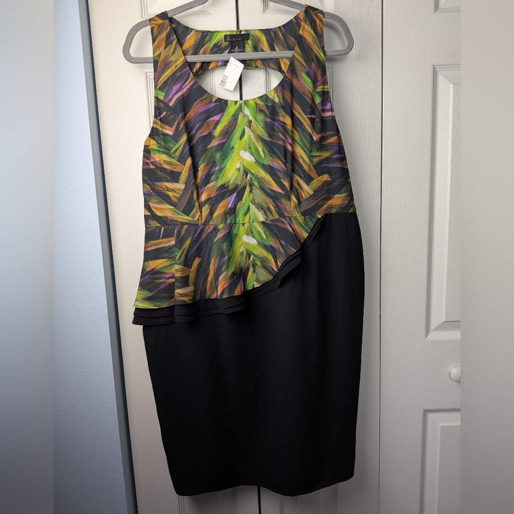 Lane Bryant Multicolor Abstract Dress